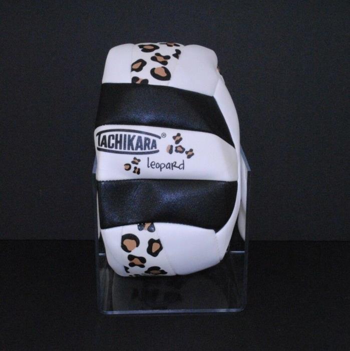 Tachikara SofTec Volleyball  Leopard Black Print Uninflated No Sting New