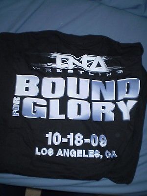 TNA Bound For Glory 2009 mint never worn t shirt XL LAST ONE!