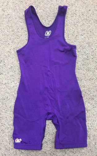 BRUTE SOLID PURPLE WRESTLING SINGLET ADULT MEDIUM 130-155 LBS EUC!!!