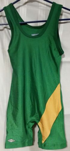 Matman Youth Singlets Green/Gold, 24 new singlets