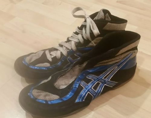 Asics Split Second Wrestling Shoes - size 11 blue gray black