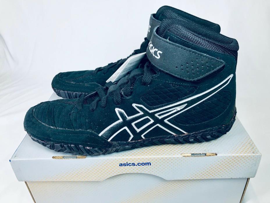 Asics Aggressor 2 Men's Wrestling Shoes New In Box Black Onyx Silver