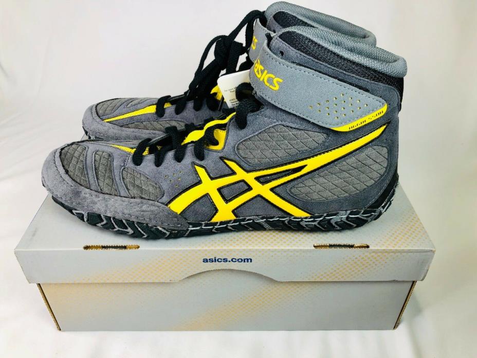 Asics Mens Aggressor 2 Graphite Sunflower Black New In Box