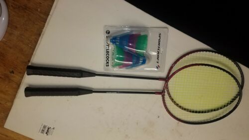 Gamecraft 1651XXXXY Badminton rackets 2 and new pk of birdies