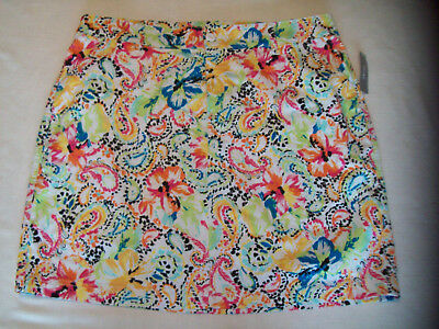 Nwt CJ BANKS Floral Paisley Lined SKIRT SKORT Size 20W NEW