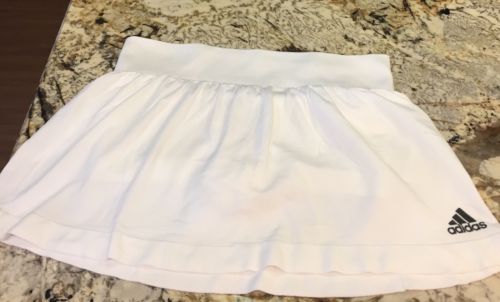 ADIDAS WOMENS CLIMACOOL TENNIS SKIRT SKORT WHITE SIZE Large  STRETCH PREMIUM