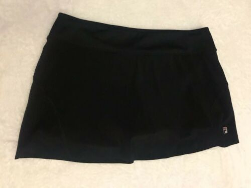 Women’s $45 FILA Black Tennis Golf Jogging Athletic Skirt Sz L