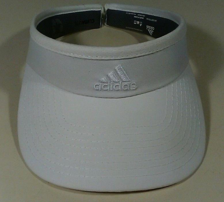 Adidas Climalite Visor Hat, White, One Size Fits All