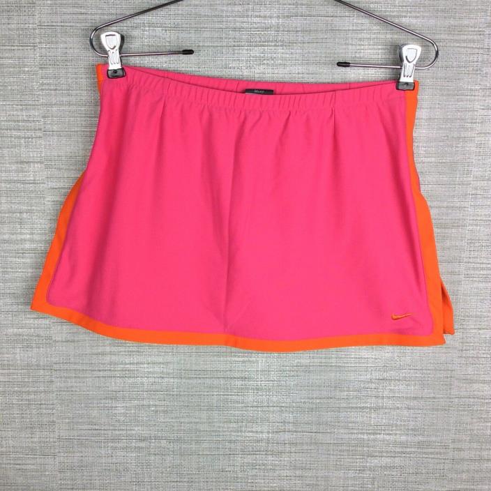 NIKE Dri-Fit Tennis Skort Bight Pink Orange Skirt Shorts Size Small (4-6)