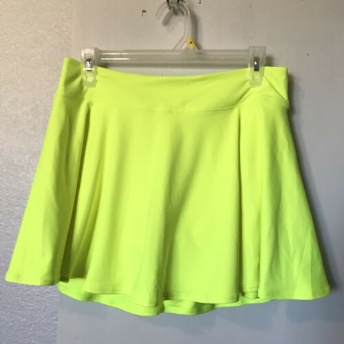 Nike Womens Bright Yellow Dri-fit Athletic/Tennis Skort Sz M
