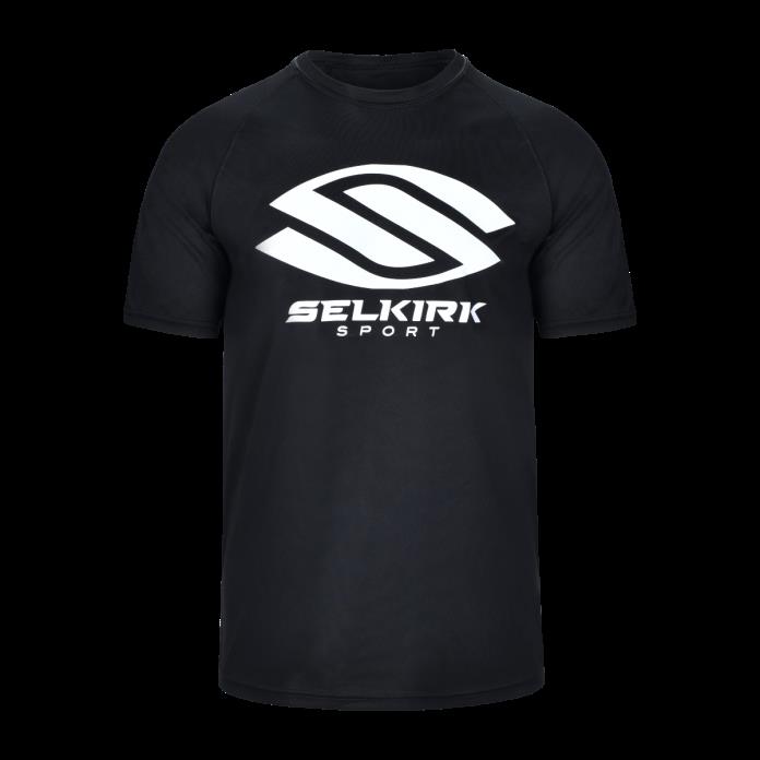 Selkirk Men's Polyester Core Crew Pickleball T-Shirt Black XXL Brand New
