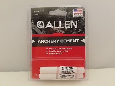 Allen Archery Cement / Archery Adhesive 2pk | 0.71 Fl Oz / 20g | 6752A | NEW