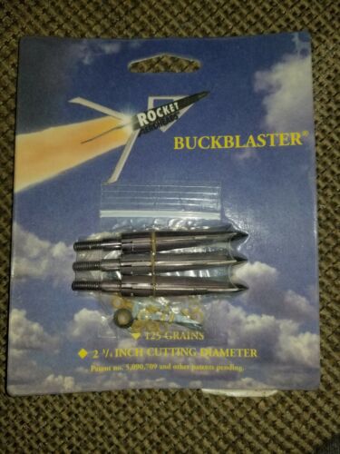 Original Rocket AeroHeads NailDriver 125 gr. Expandable Broadheads - New Pack