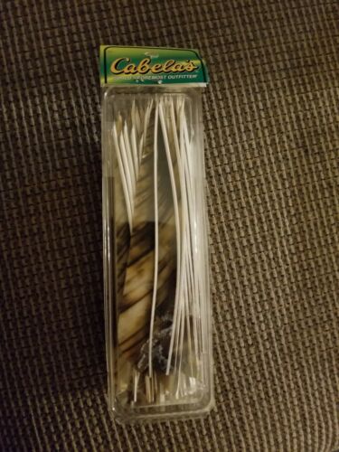 5” White Left Wing Fletching Arrow Archery Feathers Parabolic Round 50 Pack