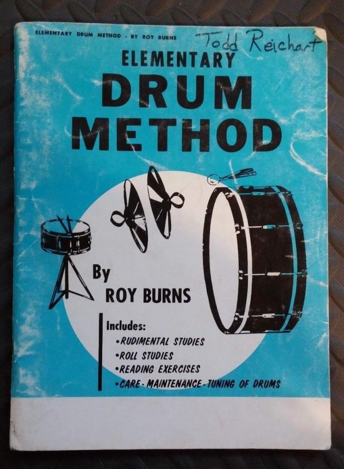 Elementary Drum Method by Roy Burns, Percussion, Practice, Music, Book, Text
