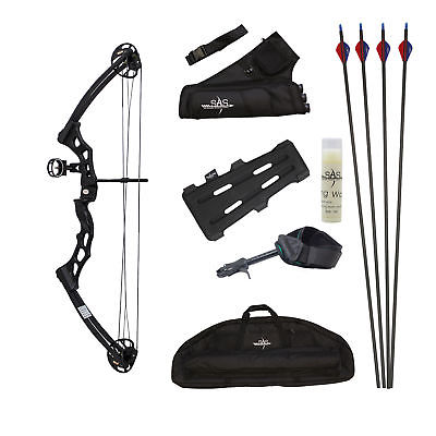SAS Quad Limb Target Compound Bow Package 35-65 Lb 35-1/2 with Bag Fully Loaded