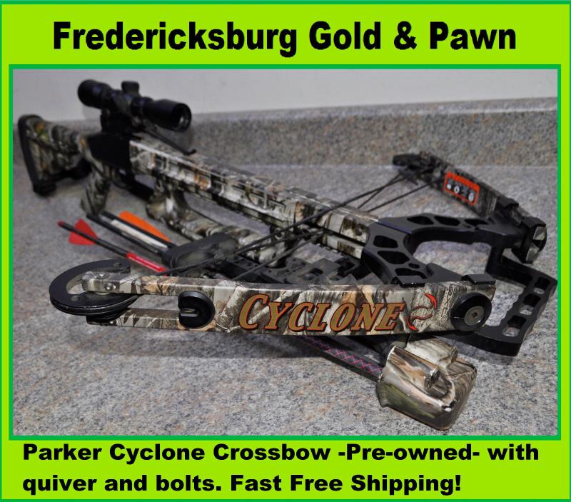 Parker Cyclone Crossbow -Pre-owned- with quiver and bolts. Fast Free Shipping!