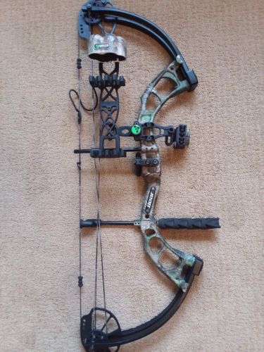 Bear compound bow, ready to shoot