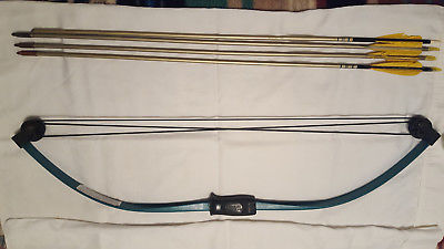 Childs Youth Panda Bow + lot 3 other bows,arrows & quiver *USED*