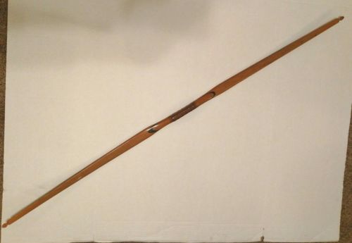 VINTAGE WOOD LONGBOW 53 INCHES LONG HALLOWEEN COSTUME BOW LARP COSPLAY HUNTING