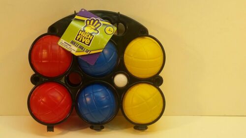 NWT High Five Bocca Ball Set With Carrying Caddy sports yard/beach game