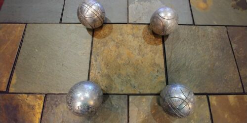 FREE SHIP! VINTAGE Competition Petanque Boules Obut Match 720g S57 BOCCE PATINA