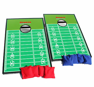 Festival Depot Football Court Toss Game Cornhole Set