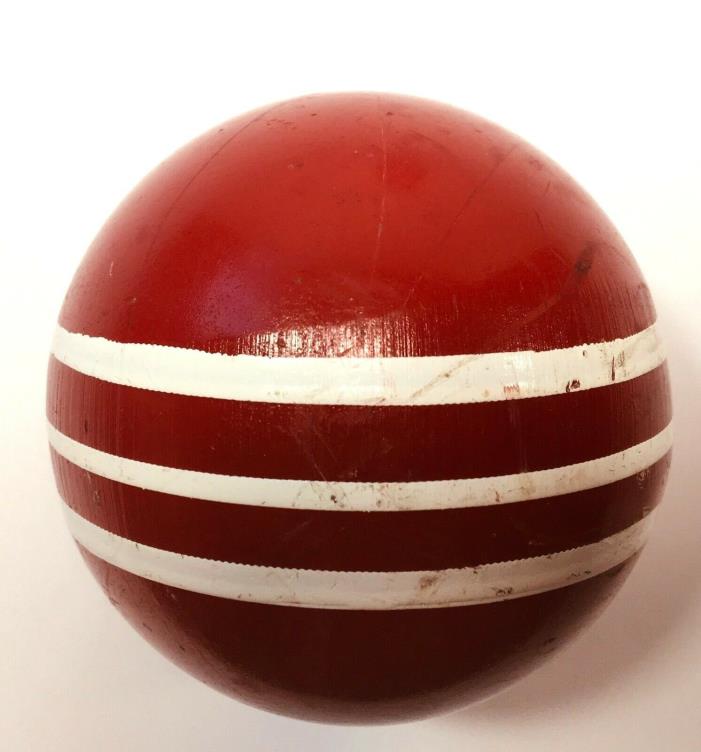 Replacement Croquet Ball Maroon Red Stripes 3