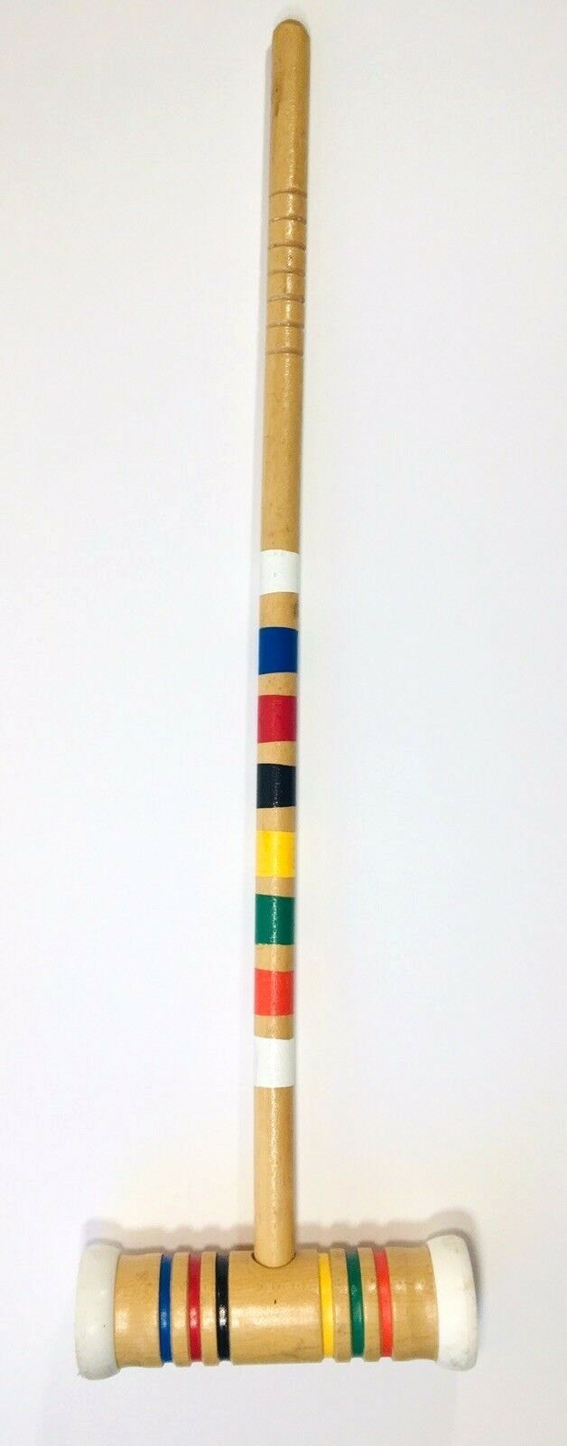 Croquet Mallet Replacement Wood Plastic Striped  25”