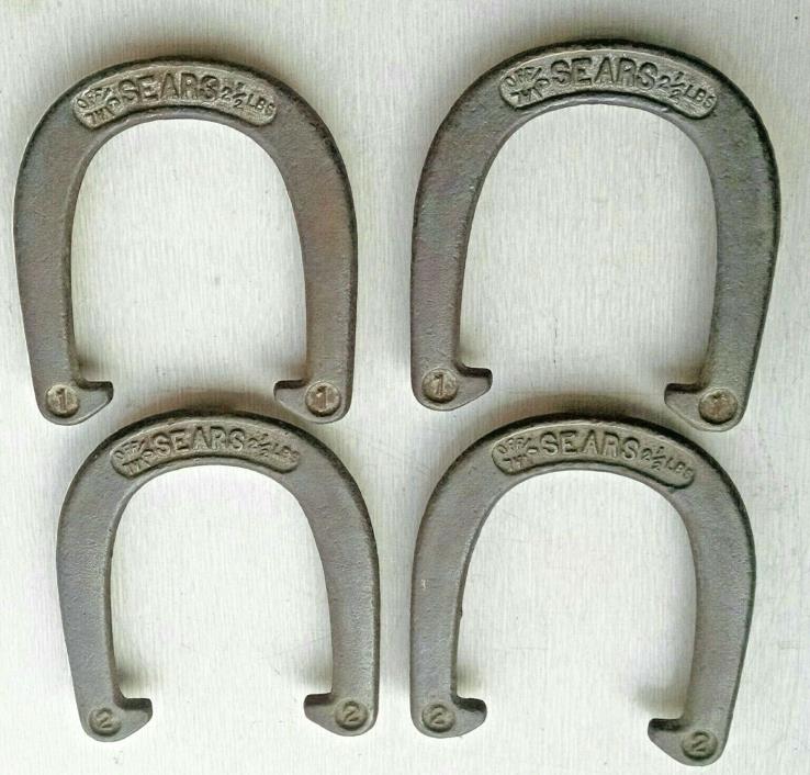 4 Vintage Sears Pitching Horseshoes