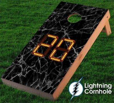 Lightning Cornhole Electronic Scoring Cornhole Board Orange