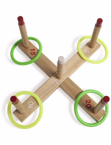 Champion Sport s Wooden Target Ring Toss Set - Sports - Assorted - Wood, Plastic