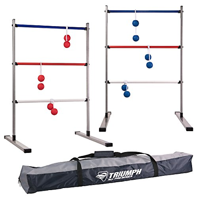 Triumph All Pro Series Press Fit Outdoor Ladderball Set Includes 6 Soft Ball and