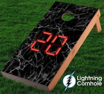 Lightning Cornhole Electronic Scoring Cornhole Board Red