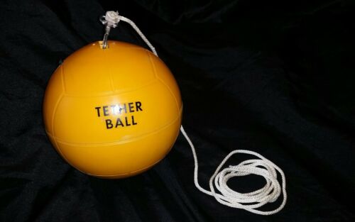VINTAGE TETHER BALL OLD SCHOOL PLAYGROUND POLE GAME