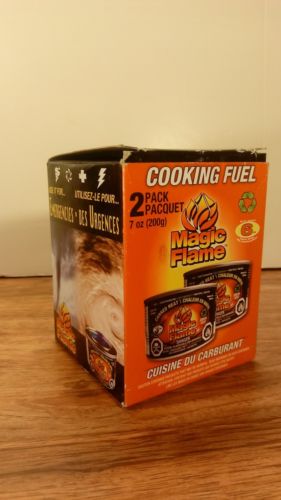 Magic Flame Canned Heat Cooking camping emergency fuel Gel 2Pack new in box