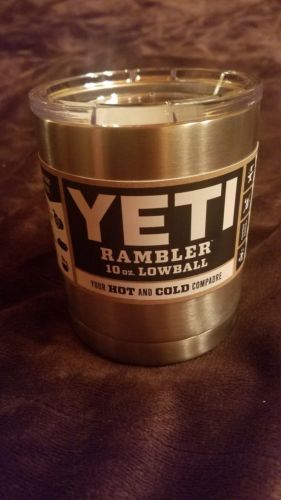 Yeti Rambler 10oz Lowball Hot or Cold New with Tags and Directions