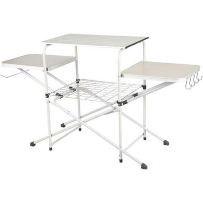 Camp Kitchen Three Table Top Cooking Stand Ozark Trail Camping Outdoor Food Cook