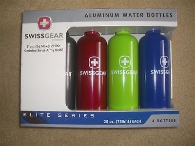 Swissgear Wenger Water Bottles 4 Bottles 25 ounce NIB