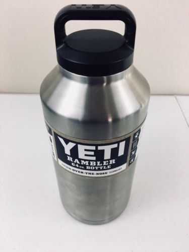 YETI 64 oz Rambler Bottle Stainless Over The Nose Technology B