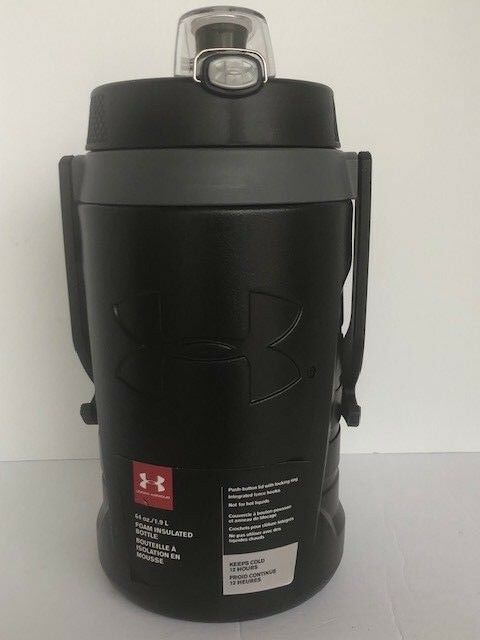 Black Under Armour (Thermos) 64 Oz/1.9 L Foam Insulated Bottle