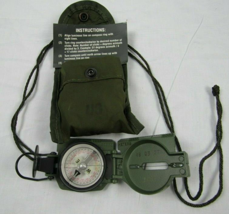 US Military Phosphorescent Cammenga Compass Model 27 Slightly USED