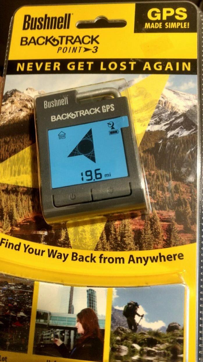 NEW Pkg Bushnell Backtrack Point-3 Handheld GPS Digital Compass Feature #360100
