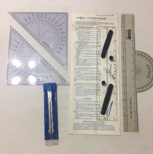 Weems & Plath Navpak Plotting Tool Kit Broken Parallel Rule