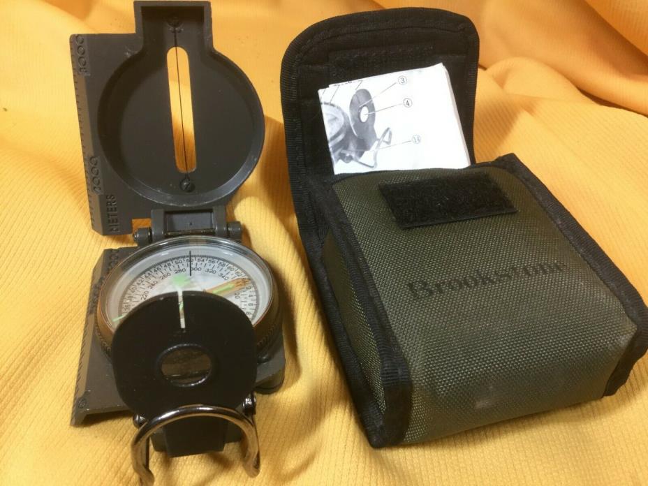 Brookstone Military Lensatic Compass #11865 - Never Used