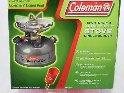 Coleman Sportster II Dual Fuel Stove For Outdoor Cooking Camping #533 NEW-IN-BOX