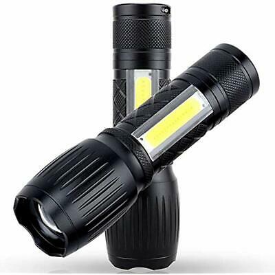 LED Flashlight With Magnetic Base2 PACK, 1200 Lumen Super Bright Tactical Focus