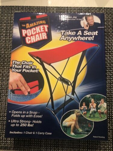 The Amazing Pocket Chair - Portable Folding , Fits In Your Pocket, As Seen on TV