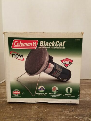 COLEMAN BLACK CAT PORTABLE CATALYTIC HEATER 5033-700 ~ EXCELLENT!