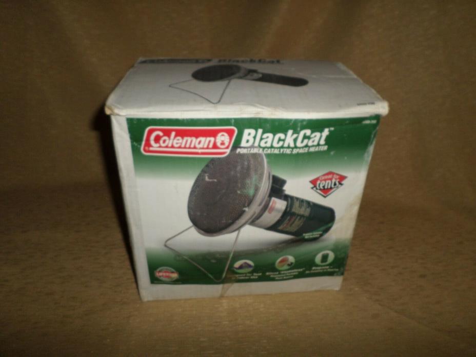 Coleman Blackcat Portable Catalytic Heater 5033 Propane Stand Great Shape Tested